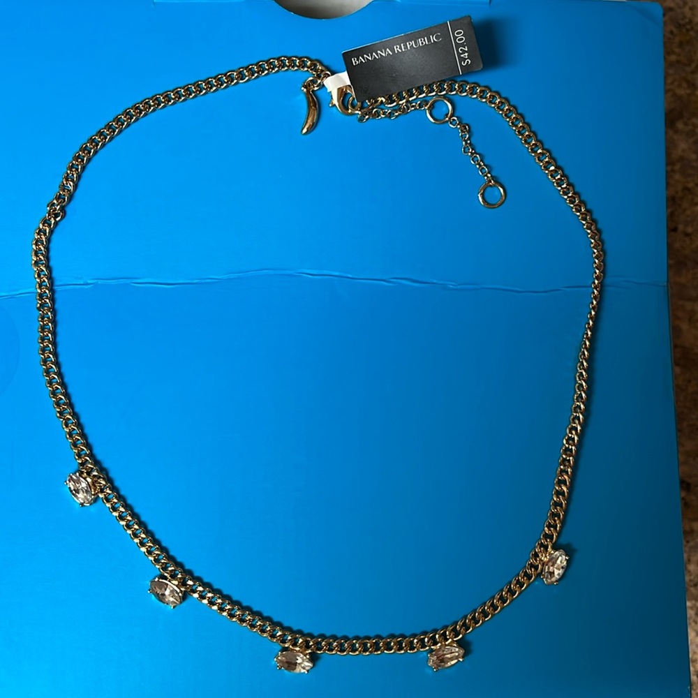 Gold chain jewelry necklace